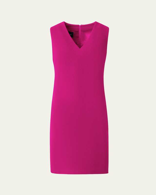 Wool Crepe Sheath Dress